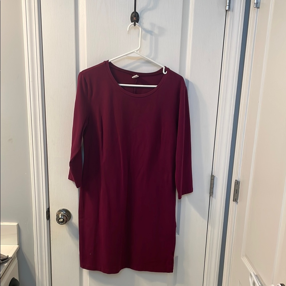 Old Navy Red Tunic Dress with Tunic Sleeves